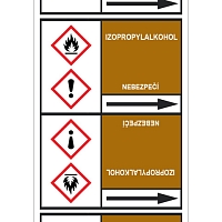 Značení potrubí, izopropylalkohol